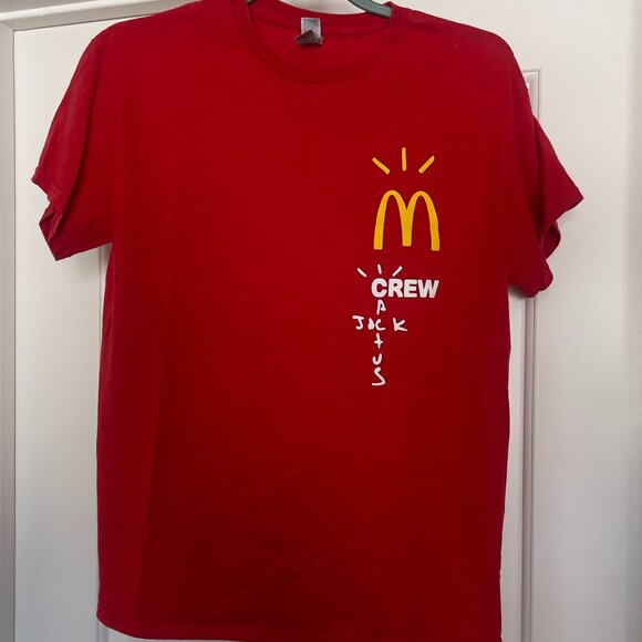 Travis Scott x McDonald’s Crew T-Shirt — Limited Edition Staff Release - Picture 1 of 3